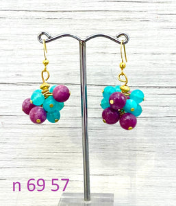 Naušnice od poludragog kamena 69 - Earrings of semi-precious stones 69