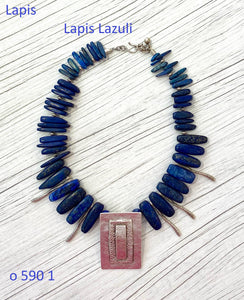 Ogrlica od lapisa 590 -Lapis Lazuli  Necklace 590