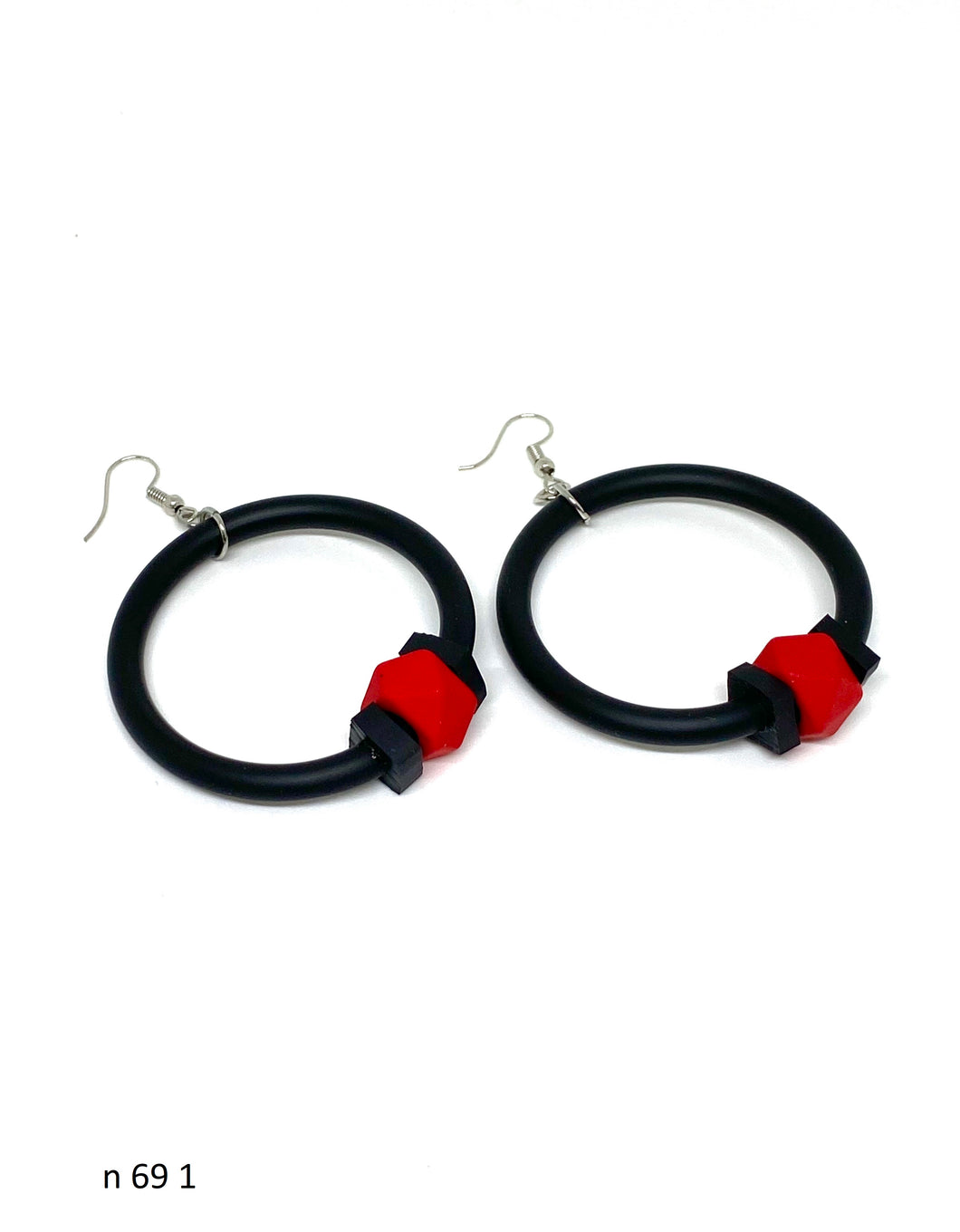 Naušnice od gume 69 -Rubber  Earrings 69