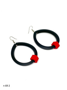 Naušnice od gume 69 -Rubber  Earrings 69