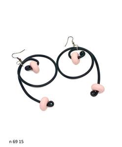 Naušnice od gume 69 -Rubber  Earrings 69