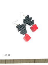 Učitajte sliku u preglednik galerije, Naušnice od gume 69 -Rubber  Earrings 69
